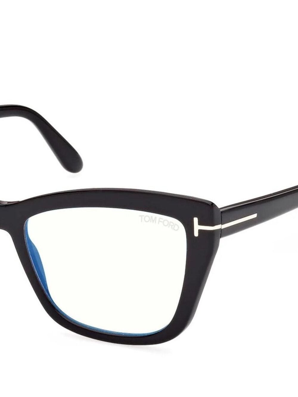 NEW TOM FORD TF5826-B 001 BLACK BLUE BLOCK LENS AUTHENTIC EYEGLASSES - Picture 3 of 8